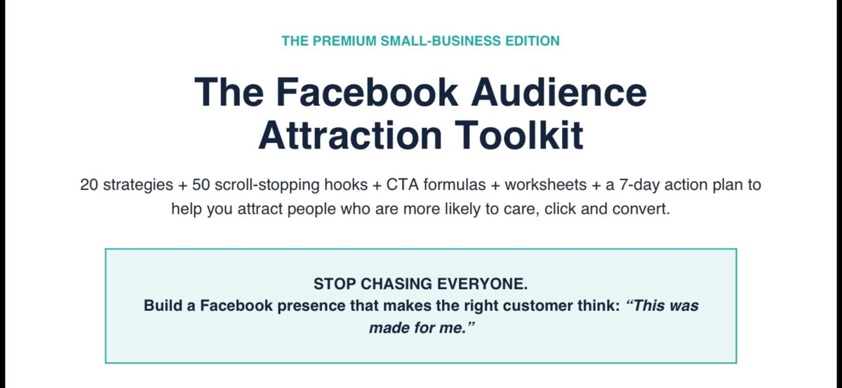 Facebook Audience Attraction Toolkit